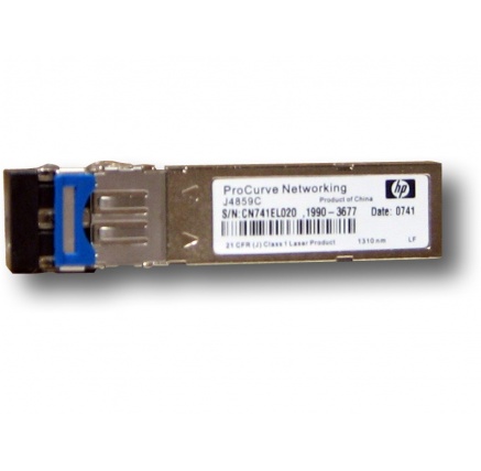 SFP transceiver 1,25Gbps, 1000BASE-LX, SM, 20km, 1310nm (FP), LC duplex, 0 až 70°C, 3,3V, DMI, HP kompatibilní J4859D