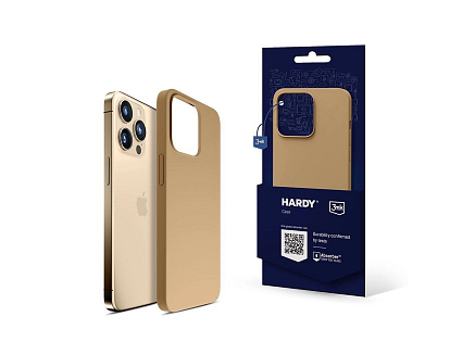3mk ochranný kryt HARDY Silicone MagCase pro Apple iPhone 14 Pro, Gold