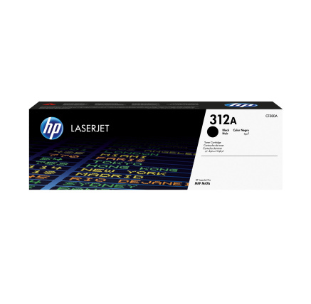 HP 312A Black LJ Toner Cart, CF380A (2,280 pages) HP 312A Black LJ Toner Cart, CF380A (2,280 pages)