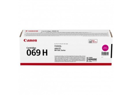 Canon TONER CRG 069M H purpurový pro LBP673Cdw, MF752Cdw, MF754Cdw, MF752Cdw II a MF754Cdw II (5 500 str.) Canon TONER CRG 069M H purpurový pro LBP673Cdw, MF752Cdw, MF754Cdw, MF752Cdw II a MF754Cdw II (5 500 str.)