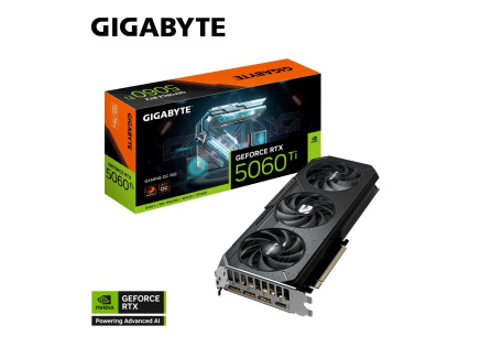 GIGABYTE VGA NVIDIA GeForce RTX 5060 Ti GAMING OC 16G, 16G GDDR7, 3xDP, 1xHDMI
