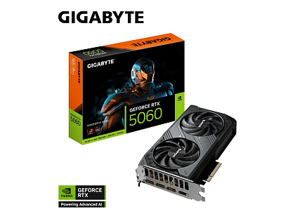 GIGABYTE VGA NVIDIA GeForce RTX 5060 WINDFORCE OC 8G, 8G GDDR7, 3xDP, 1xHDMI GIGABYTE VGA NVIDIA GeForce RTX 5060 WINDFORCE OC 8G, 8G GDDR7, 3xDP, 1xHDMI