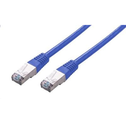C-TECH kabel patchcord Cat5e, FTP, modrý, 0,5m C-TECH kabel patchcord Cat5e, FTP, modrý, 0,5m