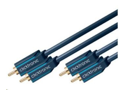 ClickTronic HQ OFC kabel 2x Cinch - 2x Cinch RCA, M/M, 10m ClickTronic HQ OFC kabel 2x Cinch - 2x Cinch RCA, M/M, 10m
