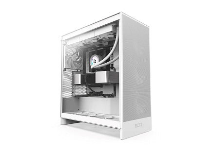 BAZAR - NZXT skříň H7 Flow edition / ATX / 3x 120 mm fan / USB-C / 2x USB / prosklená bočnice / mesh panel / bílá - Pošk BAZAR - NZXT skříň H7 Flow edition / ATX / 3x 120 mm fan / USB-C / 2x USB / prosklená bočnice / mesh panel / bílá - Pošk