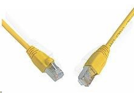 Solarix Patch kabel CAT5E SFTP PVC 0,5m žlutý snag-proof C5E-315YE-0,5MB