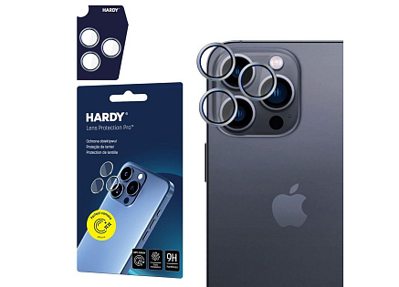 3mk Hardy Lens Protection Pro pro iPhone 16 Pro /16 Pro Max Titanium Silver