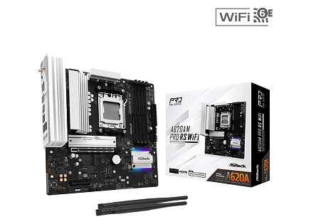 ASRock MB Sc AM5 A620AM PRO RS WIFI, AMD X620, 4xDDR5, 1xHDMI, 1xDP, WI-FI