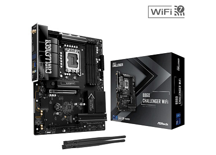 ASRock MB Sc LGA1851 B860 Challenger WiFi, Intel B860, 4xDDR5, 1xHDMI, WiFi, ATX
