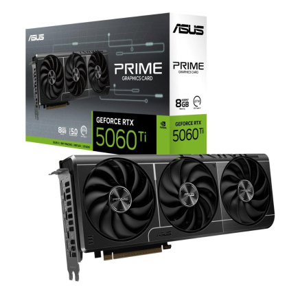 ASUS VGA NVIDIA GeForce RTX 5060 Ti PRIME 8G, 8GB GDDR7, 3xDP, 1xHDMI ASUS VGA NVIDIA GeForce RTX 5060 Ti PRIME 8G, 8GB GDDR7, 3xDP, 1xHDMI