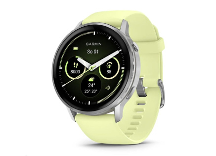 Garmin Venu® 4 - 45 mm Silver / Citron silikonový řemínek