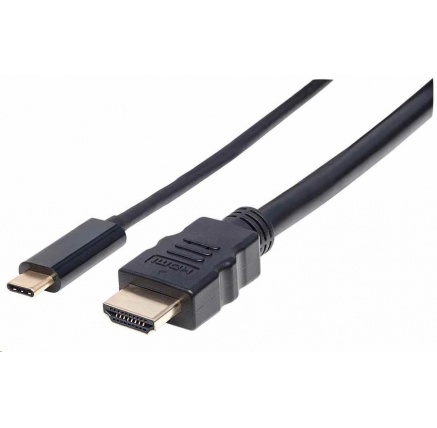 Manhattan kabel USB-C na HDMI, 2m, černá