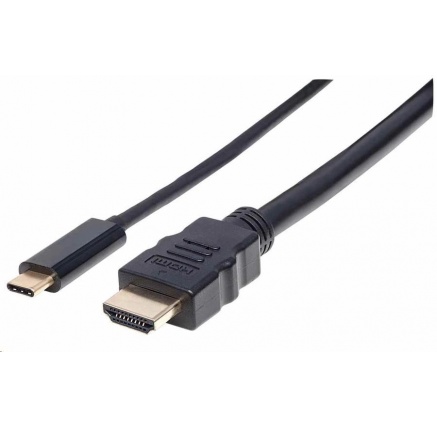 Manhattan kabel USB-C na HDMI, 2m, černá Manhattan kabel USB-C na HDMI, 2m, černá