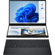 ASUS NTB Zenbook Duo (UX8406CA-OLED166X), Ultra 9-285H, 14" 2880 x 1800, 32GB, 1TB SSD, Intel Arc, W11 Pro, Gray