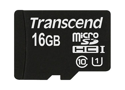 TRANSCEND MicroSDHC karta 16GB Premium, Class 10 UHS-I 300x, bez adaptéru