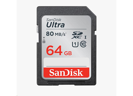 SanDisk SDXC karta 64GB Ultra (100MB/s Class 10 UHS-I)