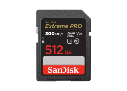 SanDisk MicroSDXC karta 512GB Extreme PRO (R:300/W:260 MB/s, UHS-II, C10, V90) SanDisk MicroSDXC karta 512GB Extreme PRO (R:300/W:260 MB/s, UHS-II, C10, V90)