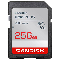 Sandisk Ultra PLUS SDXC karta 256GB UHS-I, V10, U1, C10, (200MB/s)