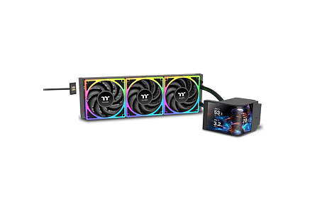 THERMALTAKE Vodní chladič MAGCurve 360 Ultra, 3x120mm ARGB, černá THERMALTAKE Vodní chladič MAGCurve 360 Ultra, 3x120mm ARGB, černá