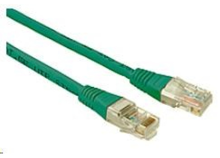 Solarix Patch kabel CAT5E UTP PVC 3m zelený non-snag-proof C5E-155GR-3MB