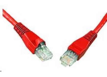 Solarix Patch kabel CAT5E UTP PVC 5m červený snag-proof C5E-114RD-5MB