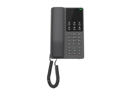 Grandstream GHP621W, hotelový VoIP telefon, 2 linky, 2 SIP účty, Wi-Fi, HD Audio, 3 cestná konference, Černý Grandstream GHP621W, hotelový VoIP telefon, 2 linky, 2 SIP účty, Wi-Fi, HD Audio, 3 cestná konference, Černý