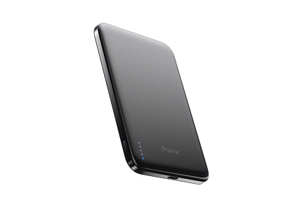 BMX SolidSafe™ Air Titanium 5K Qi2 Wireless Magnetic Power Bank, Black