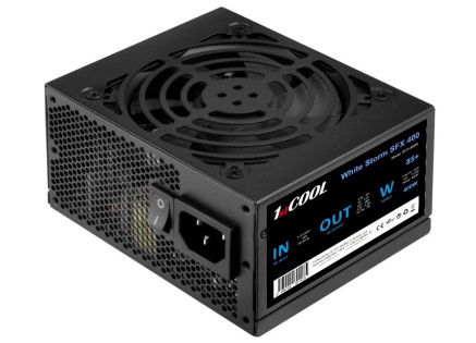 1stCOOL Zdroj White Storm SFX 400 85+, 400W, SFX, černá 1stCOOL Zdroj White Storm SFX 400 85+, 400W, SFX, černá