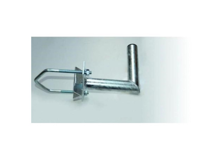 Držák antény na stožár do průměru 150mm s vinklem, žárový zinek, délka 20cm