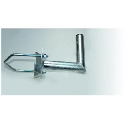 Držák antény na stožár do průměru 150mm s vinklem, žárový zinek, délka 20cm