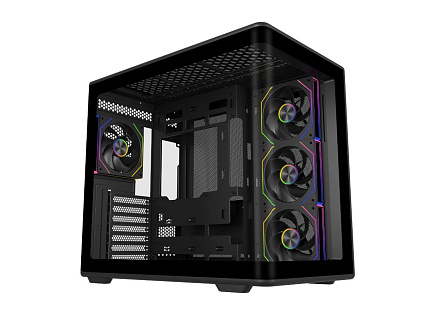 Cooler Master case Elite 600, ATX, Průhledná bočnice, 4x 120mm Fan, Černá