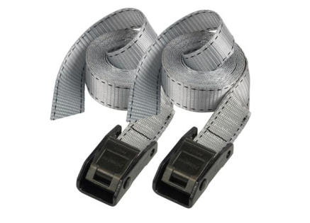 Master Lock Upínací popruhy  - 250 cm (2 ks/blistr) - šedý