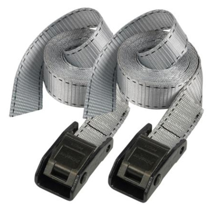 Master Lock Upínací popruhy  - 250 cm (2 ks/blistr) - šedý