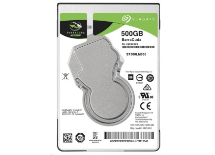 SEAGATE HDD BARRACUDA 2.5" 500GB, SATAIII/600 5400RPM, 128MB cache, 7mm
