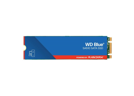 WD BLUE SSD 3D NAND WDS500G3B0B 500GB SA510 Powered by SanDisk, M.2 SATA, (R:560, W:510MB/s) WD BLUE SSD 3D NAND WDS500G3B0B 500GB SA510 Powered by SanDisk, M.2 SATA, (R:560, W:510MB/s)