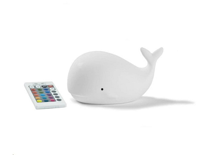Rabbit & Friends Dotyková lampička velryba s ovládáním