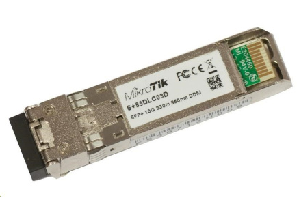 MikroTik SFP+ (miniGBIC) modul S+85DLC03D, MM, 300m, 10G