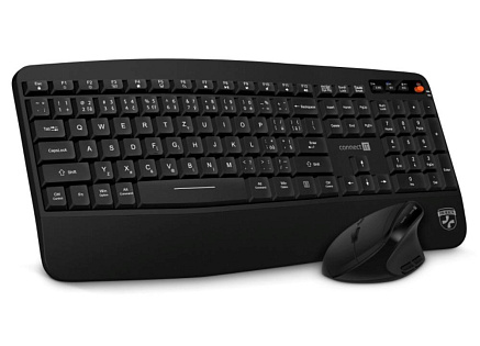 CONNECT IT Set Klávesnice+myš FOR HEALTH Combo, bezdrátová, černá