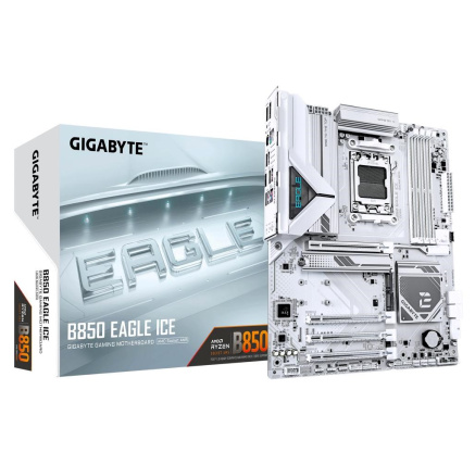 GIGABYTE MB Sc AM5 B850 EAGLE ICE, AMD B850, 4xDDR5, 1xDP, 1xHDMI, ATX