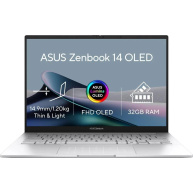 ASUS NTB Zenbook 14 (UX3405CA-OLED570W), Ultra 7 255H, 14" 1920x1200, 32GB, 1TB SSD, Arc, W11 Home, Foggy Silver