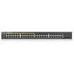 Zyxel GS1900-48HP v2 50-port Gigabit Web Smart PoE switch, 48x gigabit RJ45 (z toho 24x PoE), 2x SFP, PoE budget 170W