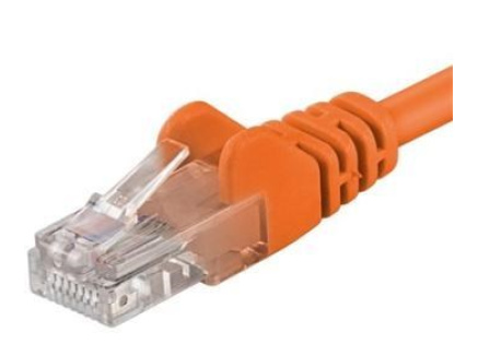 PremiumCord Patch kabel UTP RJ45-RJ45 CAT6 10m oranžová