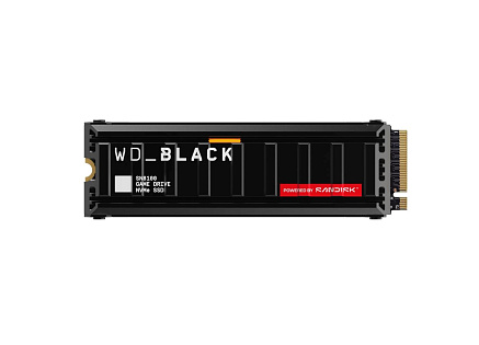 WD BLACK SSD NVMe 1TB PCIe SN8100 Powered by SanDisk, Gen5, (R:14900, W:11000MB/s), Chladič WD BLACK SSD NVMe 1TB PCIe SN8100 Powered by SanDisk, Gen5, (R:14900, W:11000MB/s), Chladič