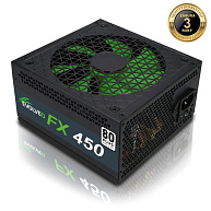 EVOLVEO FX 450, zdroj 450W ATX, 14cm, tichý, 80+, bulk, záruka 3 roky