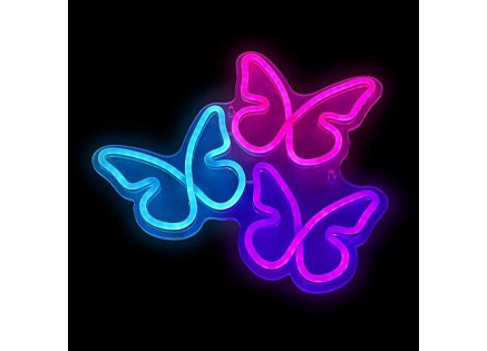 2Kids Toys LED NEON LIGHT lampička Motýli