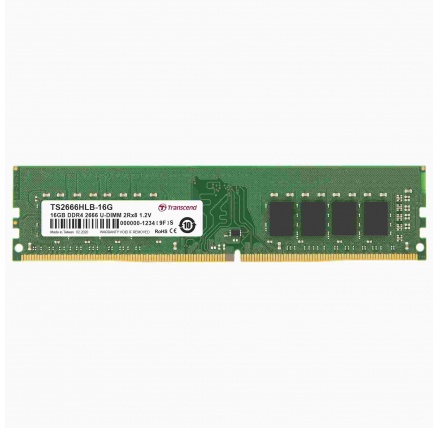 TRANSCEND DIMM DDR4 16GB 2666MHz 2Rx8 1Gx8 CL19 1.2V