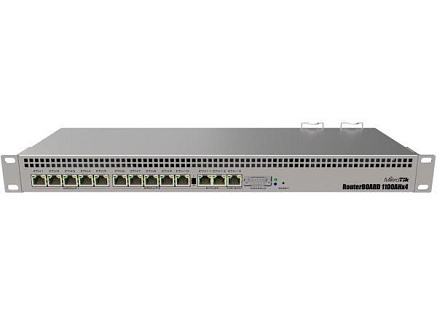 MikroTik RouterBOARD RB1100AHx4 (RB1100x4), 1.4GHz Quad-Core CPU, 1GB RAM, 13x LAN, vč. L6 licence MikroTik RouterBOARD RB1100AHx4 (RB1100x4), 1.4GHz Quad-Core CPU, 1GB RAM, 13x LAN, vč. L6 licence