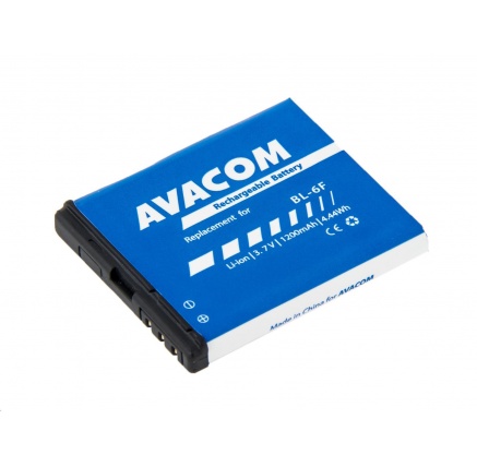 AVACOM Baterie do mobilu Nokia N78 Li-Ion 3,7V 1200mAh (náhrada BL-6F) AVACOM Baterie do mobilu Nokia N78 Li-Ion 3,7V 1200mAh (náhrada BL-6F)