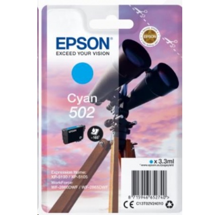 EPSON ink bar Singlepack "Dalekohled" Cyan 502 Ink