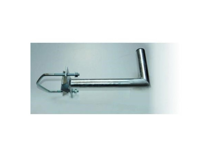 Držák antény na stožár do průměru 150mm s vinklem, žárový zinek, délka 35cm